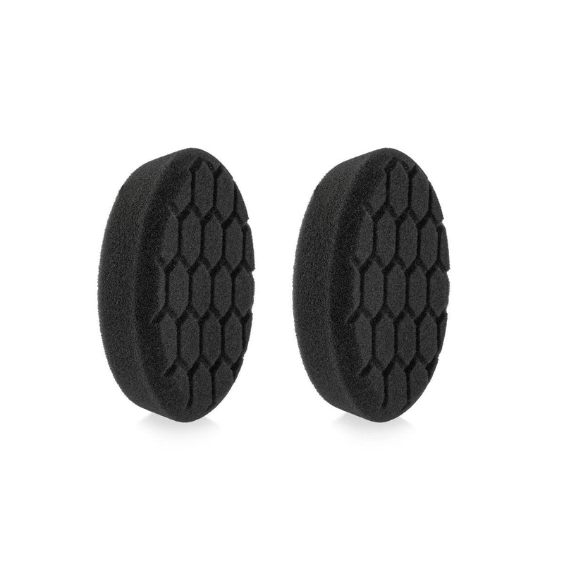 4" Black Finishing Hex Faced Foam Grip Pad - 2 Pack - Custom Dealer Solutions - 420RH