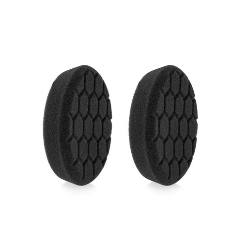 4" Black Finishing Hex Faced Foam Grip Pad - 2 Pack - Custom Dealer Solutions - 420RH