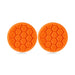 4" Orange Medium Cutting Hex Faced Foam Grip Pad - 2 Pack - Custom Dealer Solutions - 480RH