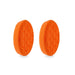 4" Orange Medium Cutting Hex Faced Foam Grip Pad - 2 Pack - Custom Dealer Solutions - 480RH