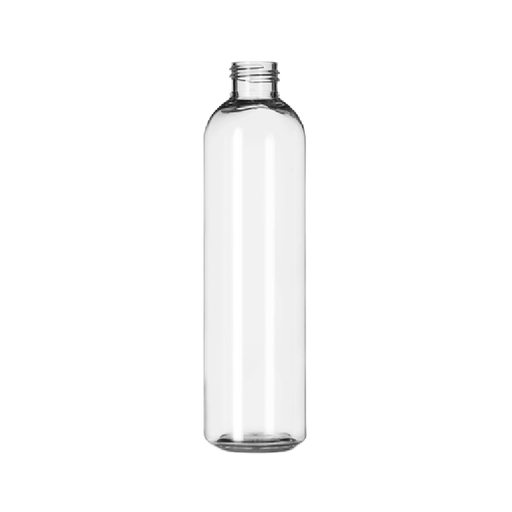 8 oz. Clear PET Plastic Round Cosmo Bottle - Custom Dealer Solutions - CDS - CB8 - 01