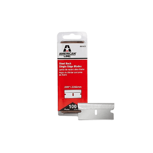 American Line Steel Back Single Edge Blades - 100 Pack - Custom Dealer Solutions - 66 - 0403