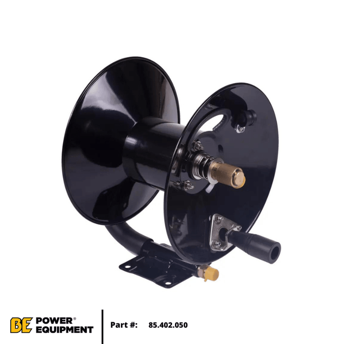 BE 50' x 3/8" Manual High Pressure Hose Reel (85.402.050) - Custom Dealer Solutions-85.402.050