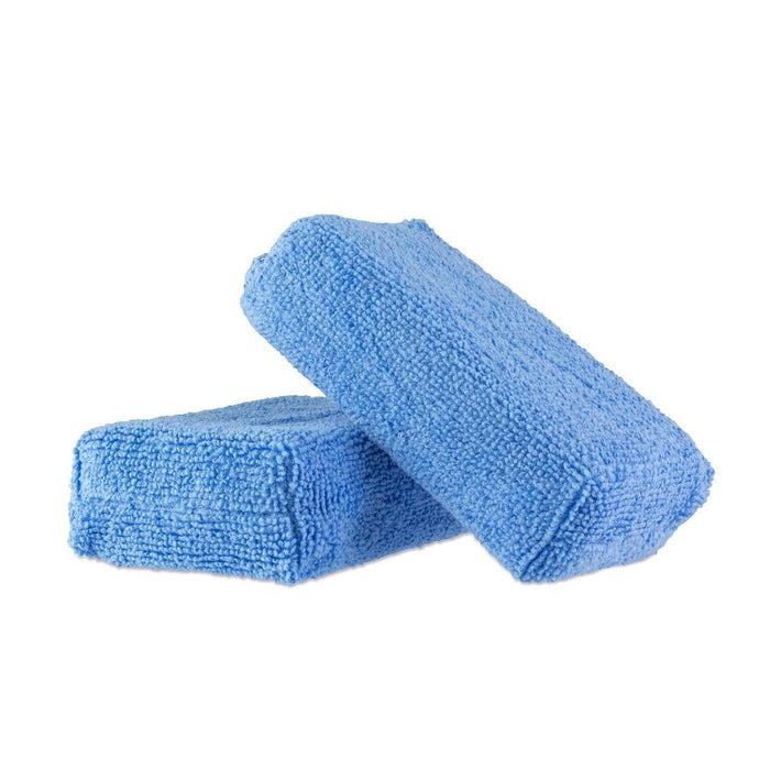 Blue Rectangular Microfiber Applicator Pads - Custom Dealer Solutions - MF - APP - 01
