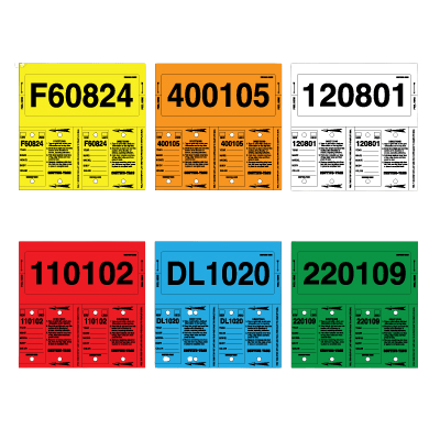 Continu - Tags {EZ384} - Custom Dealer Solutions - EZ384 - WHITE