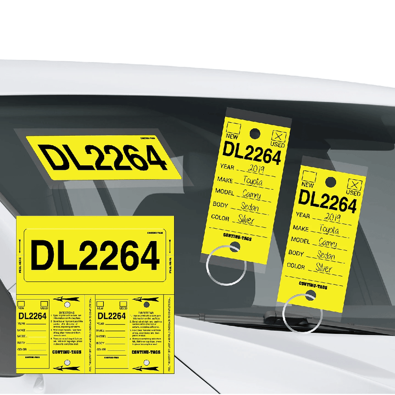 Continu - Tags {EZ384} - Custom Dealer Solutions - EZ384 - WHITE