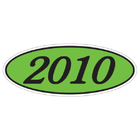 EZ-Line Oval Model Windshield Year Stickers For Auto Glass
