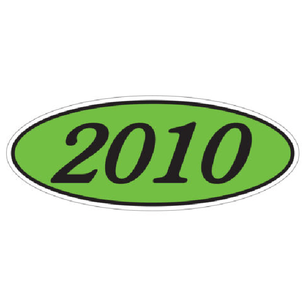 EZ - Line Oval Model Windshield Year Stickers For Auto Glass - Custom Dealer Solutions - EZ198 - C - 05