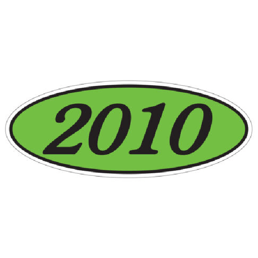 EZ - Line Oval Model Windshield Year Stickers For Auto Glass - Custom Dealer Solutions - EZ198 - C - 05
