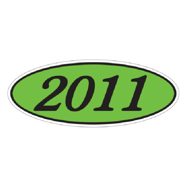 EZ - Line Oval Model Windshield Year Stickers For Auto Glass - Custom Dealer Solutions - EZ198 - C - 05