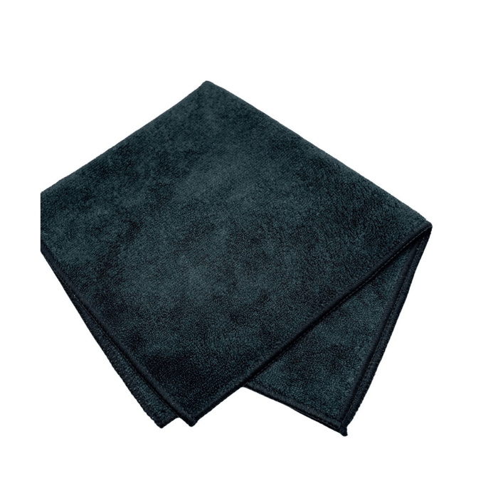 General Purpose Microfiber Utility Towels [Case of 240] - Custom Dealer Solutions - MFTBLK - CS240