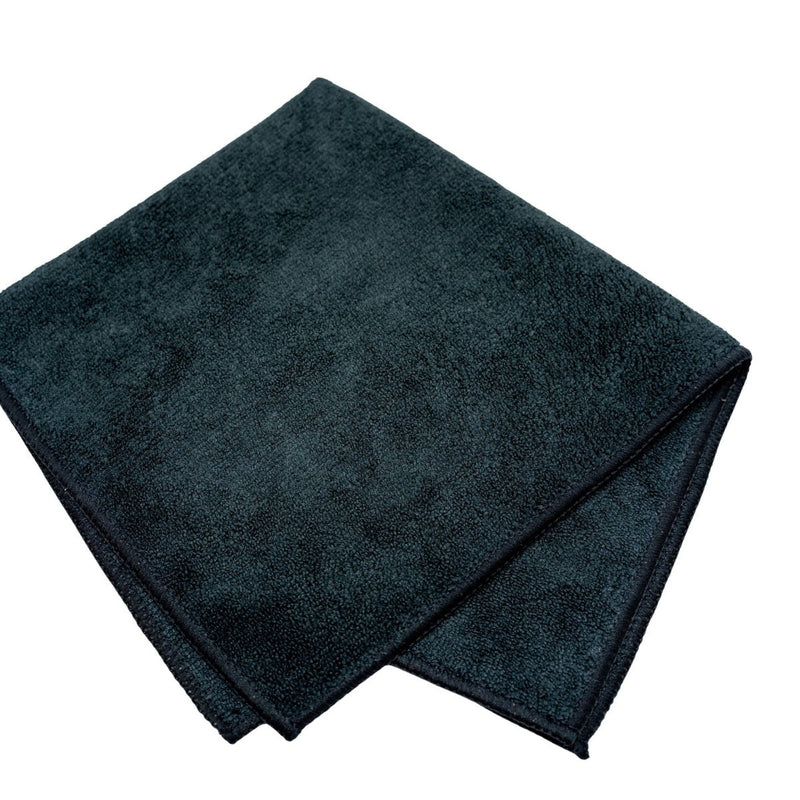 General Purpose Microfiber Utility Towels - Custom Dealer Solutions - APMT - BLK - 12