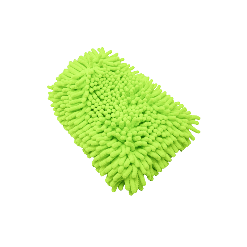 Green Microfiber Chenille Wash Mitt - Custom Dealer Solutions - MFWM - GRN