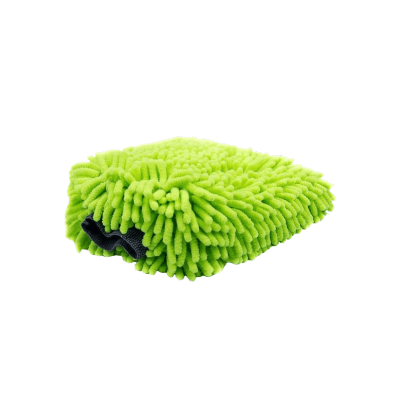 Green Microfiber Chenille Wash Mitt - Custom Dealer Solutions - MFWM - GRN
