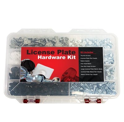 License Plate Hardware Kit - Custom Dealer Solutions - EZ458