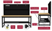 Luxor Workspaces Industrial Workbench - Custom Dealer Solutions - DTWS001