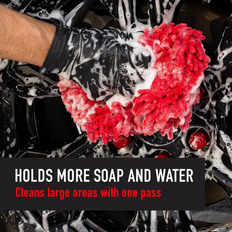 Maxshine Chenille Microfiber Wash Pad (Red) - Custom Dealer Solutions - 1130003R