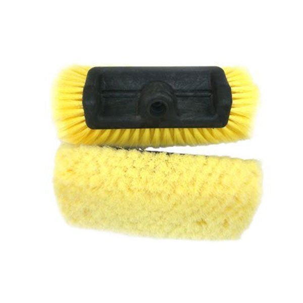 Medium - Soft 5 Corner Car Wash Brush Head (Yellow) - Custom Dealer Solutions - MSCWB - YLW