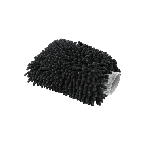 Microfiber Chenille Wash Mitt [Case of 48] - Custom Dealer Solutions - MFWM - BLK - CS48