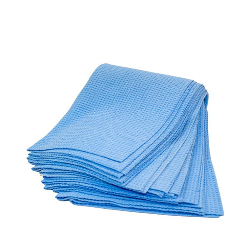 Microfiber Edgeless Waffle Weave Glass Towels - Custom Dealer Solutions - MFW00SELB - 12