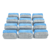 Mini Microfiber Coating Applicator Sponge w/ Plastic Barrier - 12 Pack - Custom Dealer Solutions - SX001GYB321 - 12