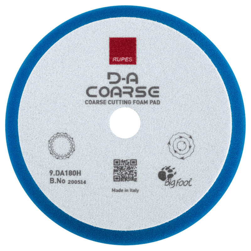 Rupes DA Coarse Foam Pad (Blue) - Custom Dealer Solutions - 9.DA180H