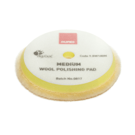 Rupes DA Medium Wool Pad (Yellow) - Custom Dealer Solutions - 9.BW100M
