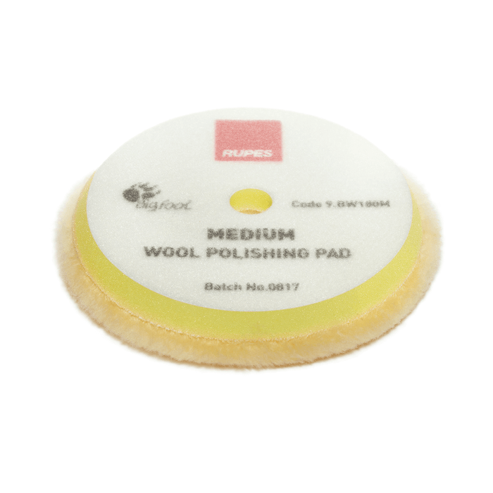 Rupes DA Medium Wool Pad (Yellow) - Custom Dealer Solutions - 9.BW100M