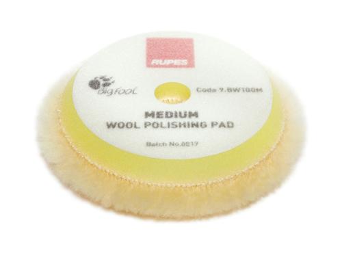 Rupes DA Medium Wool Pad (Yellow) - Custom Dealer Solutions - 9.BW150M