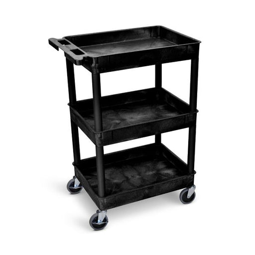 Tub Cart - 3 Shelves (Black) - Custom Dealer Solutions - STC111 - B