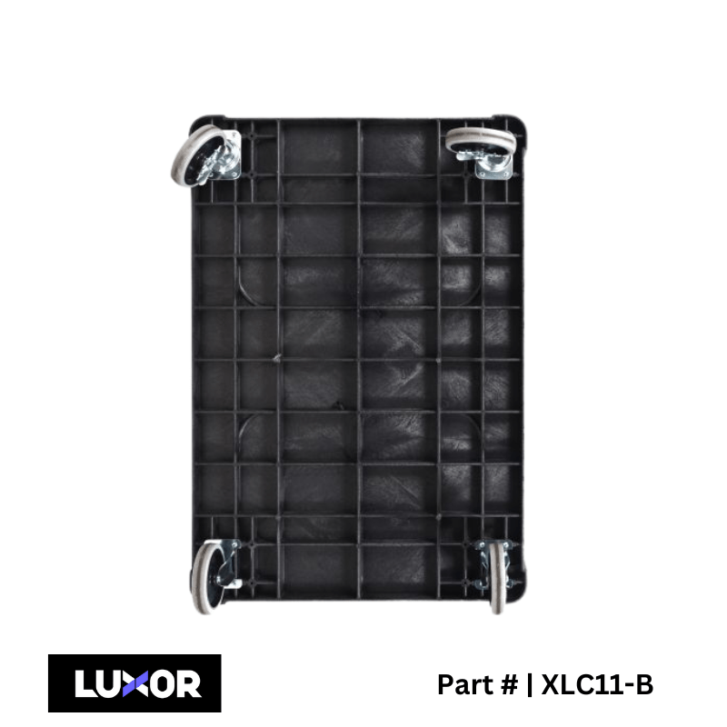 Two - Shelf Heavy - Duty Utility Cart - Black - Custom Dealer Solutions - XLC11 - B