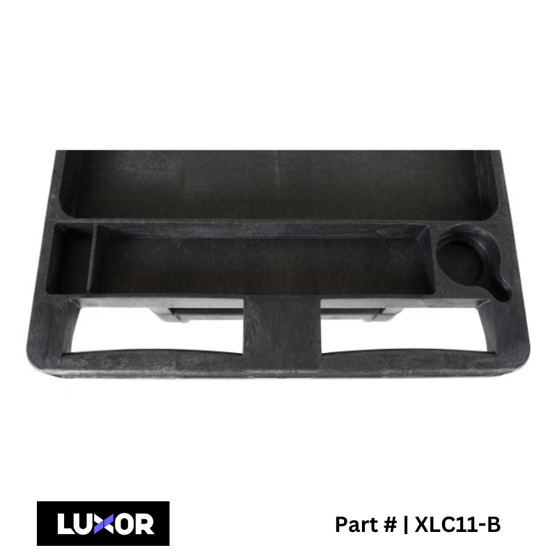 Two - Shelf Heavy - Duty Utility Cart - Black - Custom Dealer Solutions - XLC11 - B