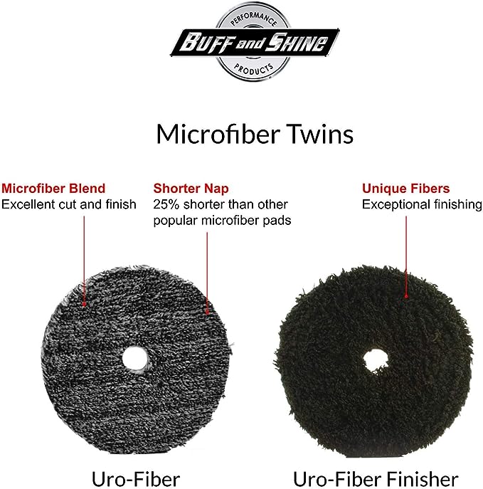 Uro Fiber Black Finisher Pad - 5 Inch - Custom Dealer Solutions - ‎592MFP - BK