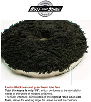 Uro Fiber Black Finisher Pad - 5 Inch - Custom Dealer Solutions - ‎592MFP - BK
