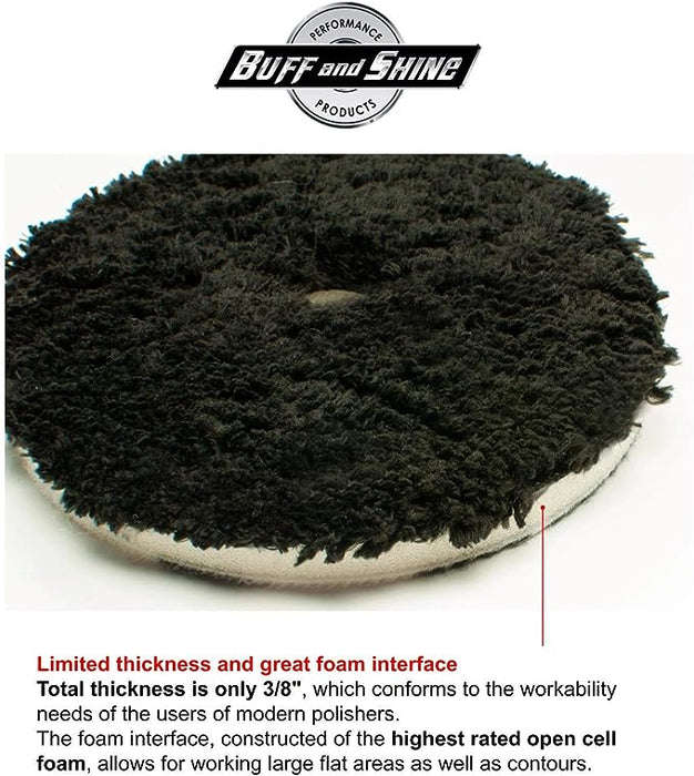 Uro Fiber Black Finisher Pad - 5 Inch - Custom Dealer Solutions - ‎592MFP - BK