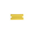 Yellow Single Edge Plastic Razor Blades (100 Pack)