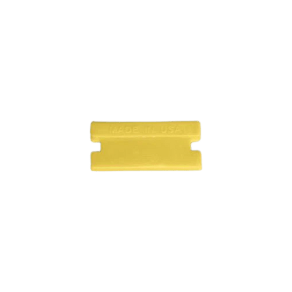 Yellow Single Edge Plastic Razor Blades (100 Pack) - Custom Dealer Solutions - PSEYLW - 100