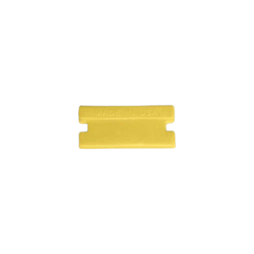 Yellow Single Edge Plastic Razor Blades (100 Pack) - Custom Dealer Solutions - PSEYLW - 100